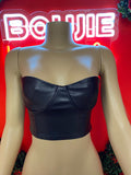 Mercy Leather Crop