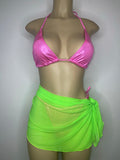 Green bathing suit cover